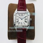 EG Replica Cartier Santos Dumont Swiss Quartz Watch White Dial